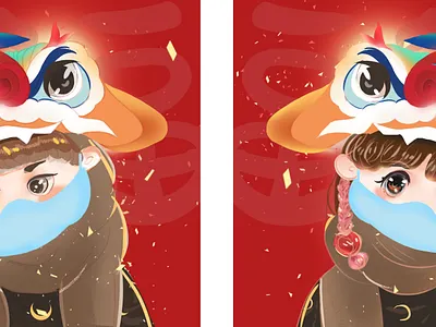 福到了 design illustration logo typography