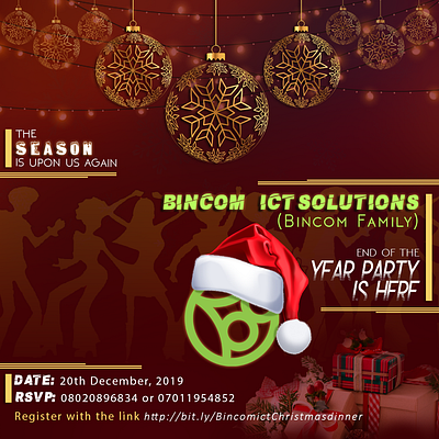 bincom xmas party banner adobe banner banner illustrations design photoshop