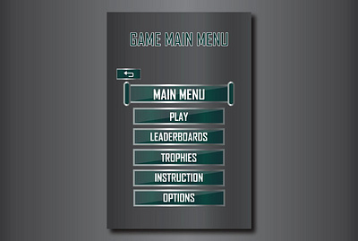 game main menu fantasy game game game design hud illustrator ui ux