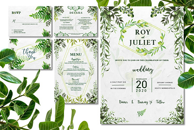 Wedding Invitation design illustration logo typography vector wedding wedding invitation