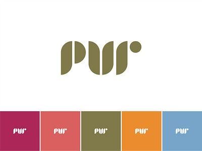 Pur concept leaves logo pur pure wip