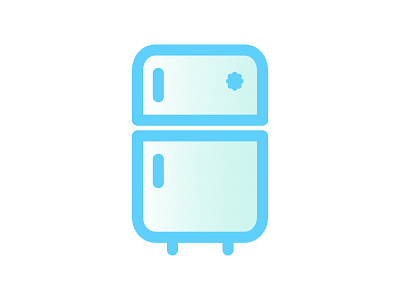 refrigerator affinitydesigner flat iconography illustration