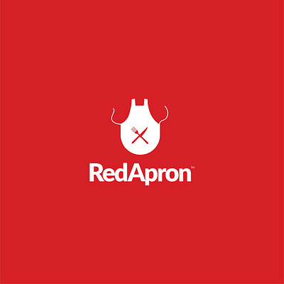 RedApron branding design flat food icon illustrator logo logodesign restaurant vector