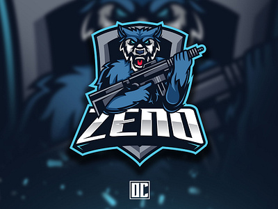 ZENO WOLF Mascot Logo basketball bold branding cartoon design esports football gaming illustration logo logodesign mascot sports streamer twitch vector wolf youtube