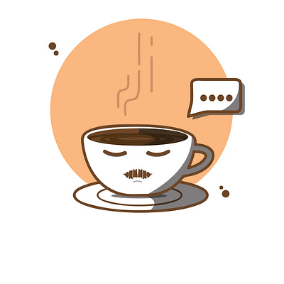 do you need coffee animation design icon illustration logo