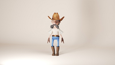 Cowboy 3d 3d art 3d artist 3d character 3d character modeling 3d modeling 3dsmax character cowboy