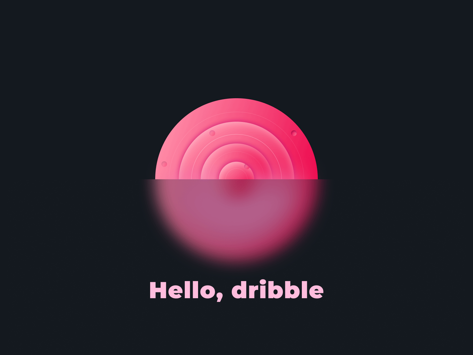 Glass effect planet circle animation app branding circle design gif glass gradient logo pink planet website