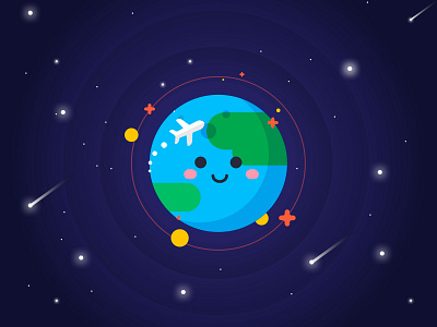 Global Mode design earth game icon illustration logo omletarcade space