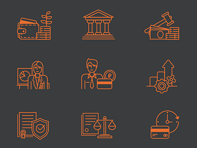 Icons for Bank bank business document documents finance flat flatgraphic icon icons iconset money vector wallet