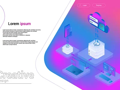 Web hosting concept abstract admin blue business cloud communication computer connection data design diagram icon information internet laptop network office technology vector web