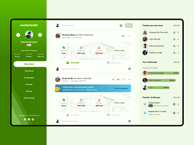 Endomondo - redesign concept admin admin dashboard admin design admin panel basketball dashboad dashboard ui endomondo material material design 2 panel running social media app socialmedia sport app stats ui web app