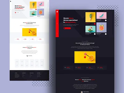 Minimal Portfolio Exploration 2020 design landing personal portfolio red ui user experience user interface website