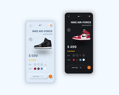 Nike app concept app branding concept design mobile mobile app design mobile ui neomorphism nike trending trendy ui ux