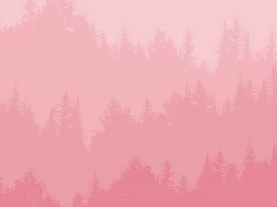 The pink forest forest illustration photoshop pink