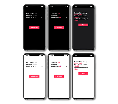 Bill Split! app app design bill splitting billing clean design ios ios app minimalist mobile