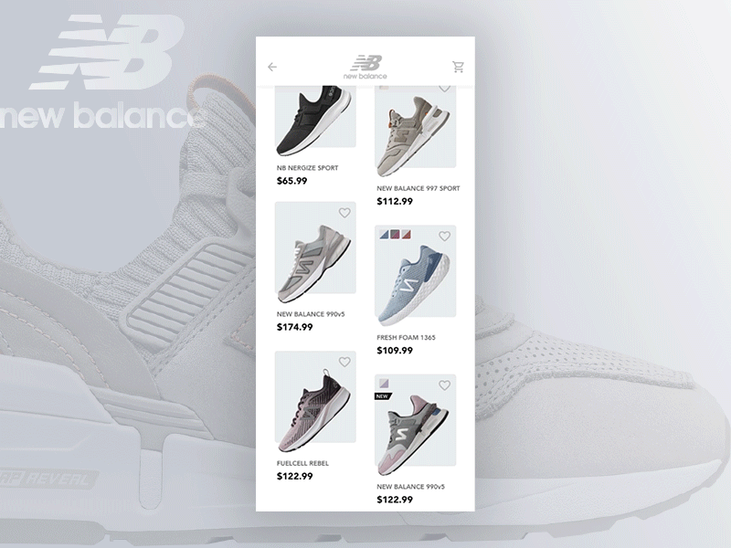 New Balance App Flow app application application design design design app flat mobile newbalance principle sketch ui ui elements uidesign ux uxui vector