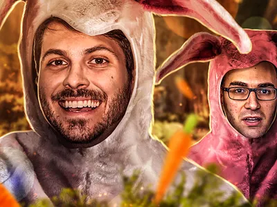 A differentiated Easter. design ilustração manipulation thumbnail