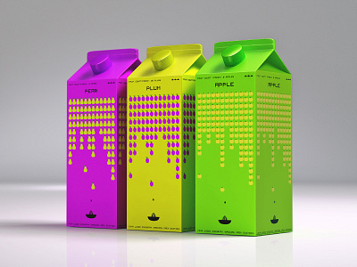 VIVA Fruit Invaders art direction brand design concept design illustration packaging packaging design