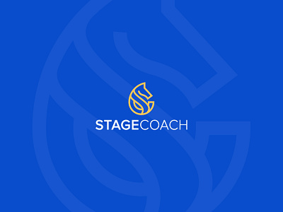 Minimal logo Design- StageCoach apps b2b b2c software application blockchain technology branding identity design business agency colour company desktop flat grid flat symbol golden ratio icon illustrator line art minimalistic real estate saas sass service