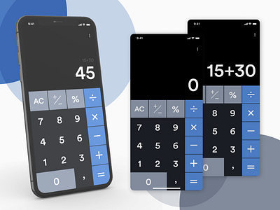 Daily Ui #004 - Calc App branding dailyui design flat illustration mockup design typography ui ux vector