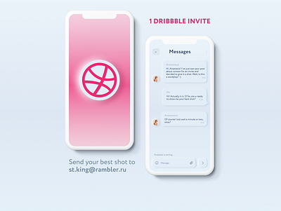 Dribbble Invite draft dribbble dribbble invitation dribbble invite free invite invite neomorphism skeuomorphism