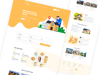 RentTime | Home Rental Web Template cottage home rental hotels house rent rentals suites uidesigns