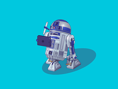 R2-D2 art beep character design graphic illustration machine mechanism r2 d2 r2d2 robot robots star wars