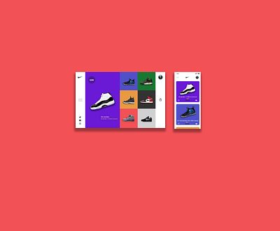 Nike Shoe Shop - Featured Shoe Page ui web web deisgn website