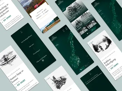 Statskogmillion1 All green illustration map mobile mobile design nature responsive design uidesign uxdesign webdesign
