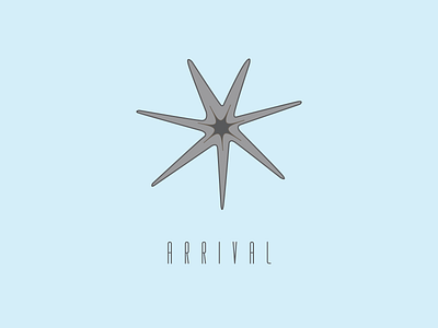 arrival alien arrival cinema contact cosmos design dribbbleweeklywarmup emblem film flat heptapod icon illustration label logo movie poster science fiction space vector