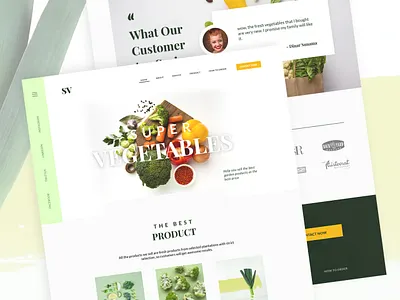 Super Vegetables Web Design agency branding design green healthy website healty indonesia startup surabaya uidesign uxdesign vegetables web design