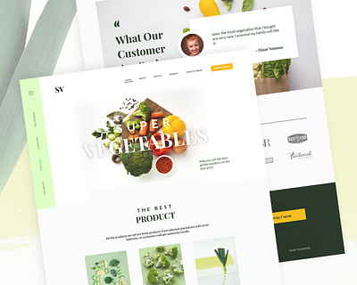 Super Vegetables Web Design agency branding design green healthy website healty indonesia startup surabaya uidesign uxdesign vegetables web design