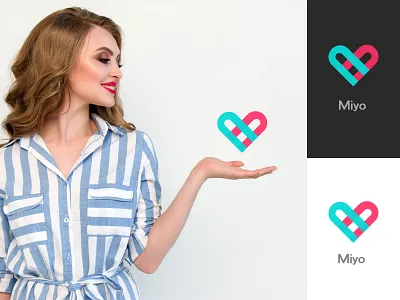 Miyo -Social logo template branding creative design flat logo logo designer logo template modern logo social ui design