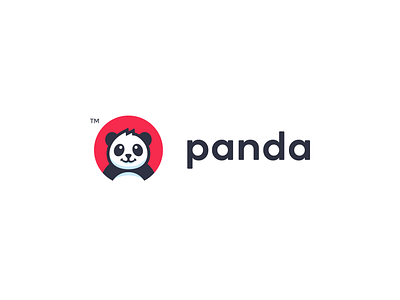 Matjar Panda Logo animal branding cute glad happy illustration logo panda pet smile store