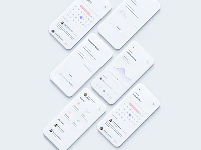 Skeuomorphic Task App apple dashboard dashboard design desing latest design minimal mobile app mobile ui ui ux uxdesign uxui