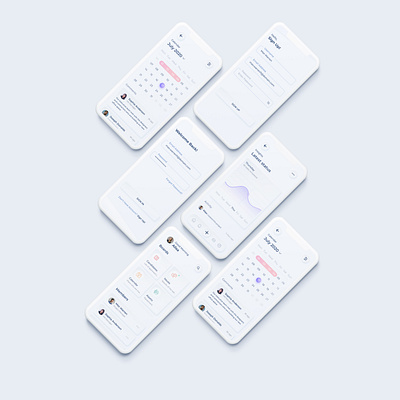 Skeuomorphic Task App apple dashboard dashboard design desing latest design minimal mobile app mobile ui ui ux uxdesign uxui