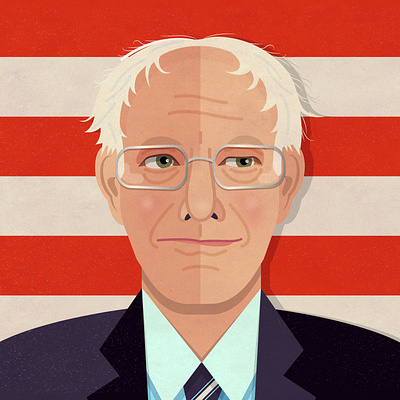 Bernie 2020 bernie bernie sanders politics portrait president presidential election stripes usa vector