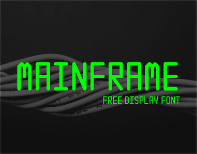 Mainframe Free Font design download download free font free typography