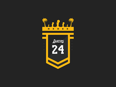 RIP Mamba badge basketball black mamba branding illustration kobe kobe bryant lakers logo los angeles los angeles lakers madewithmako mamba nba typography vector