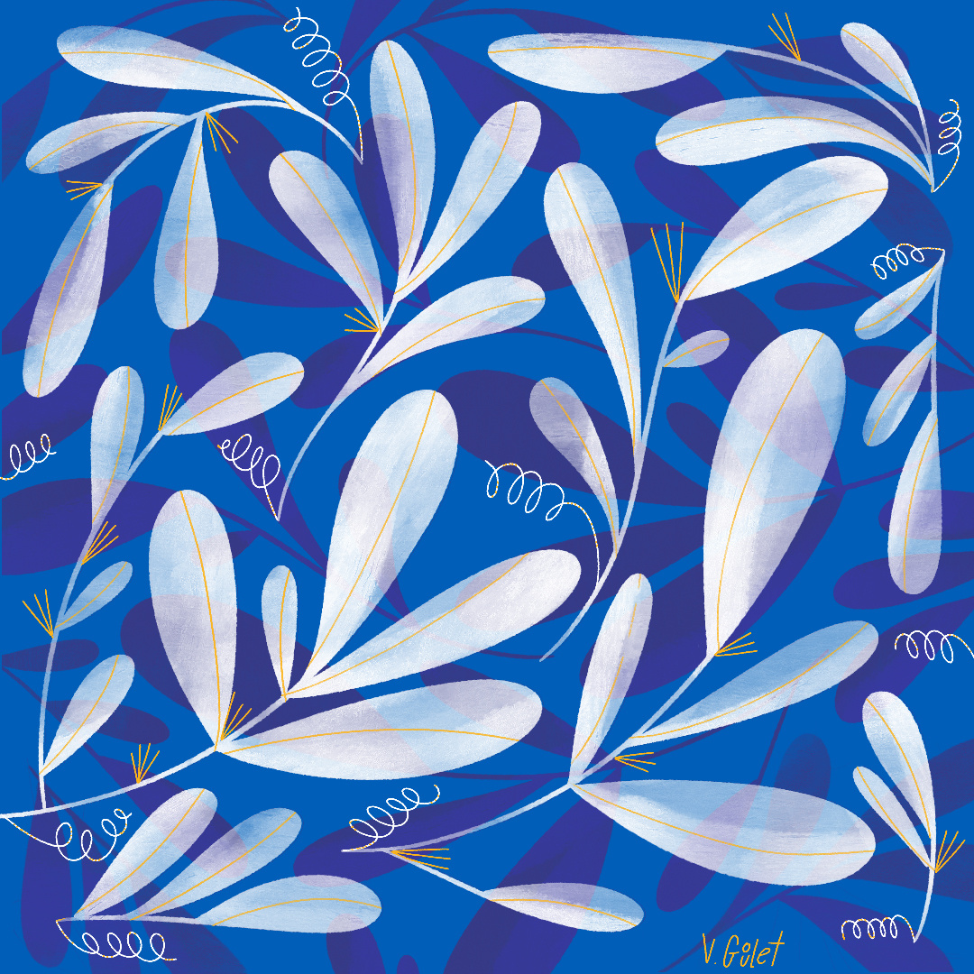 Example of Quick surface illustration for ceramic plate