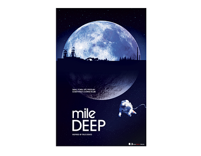 Mile Deep Key Art compositing identity design key art photoshop typography