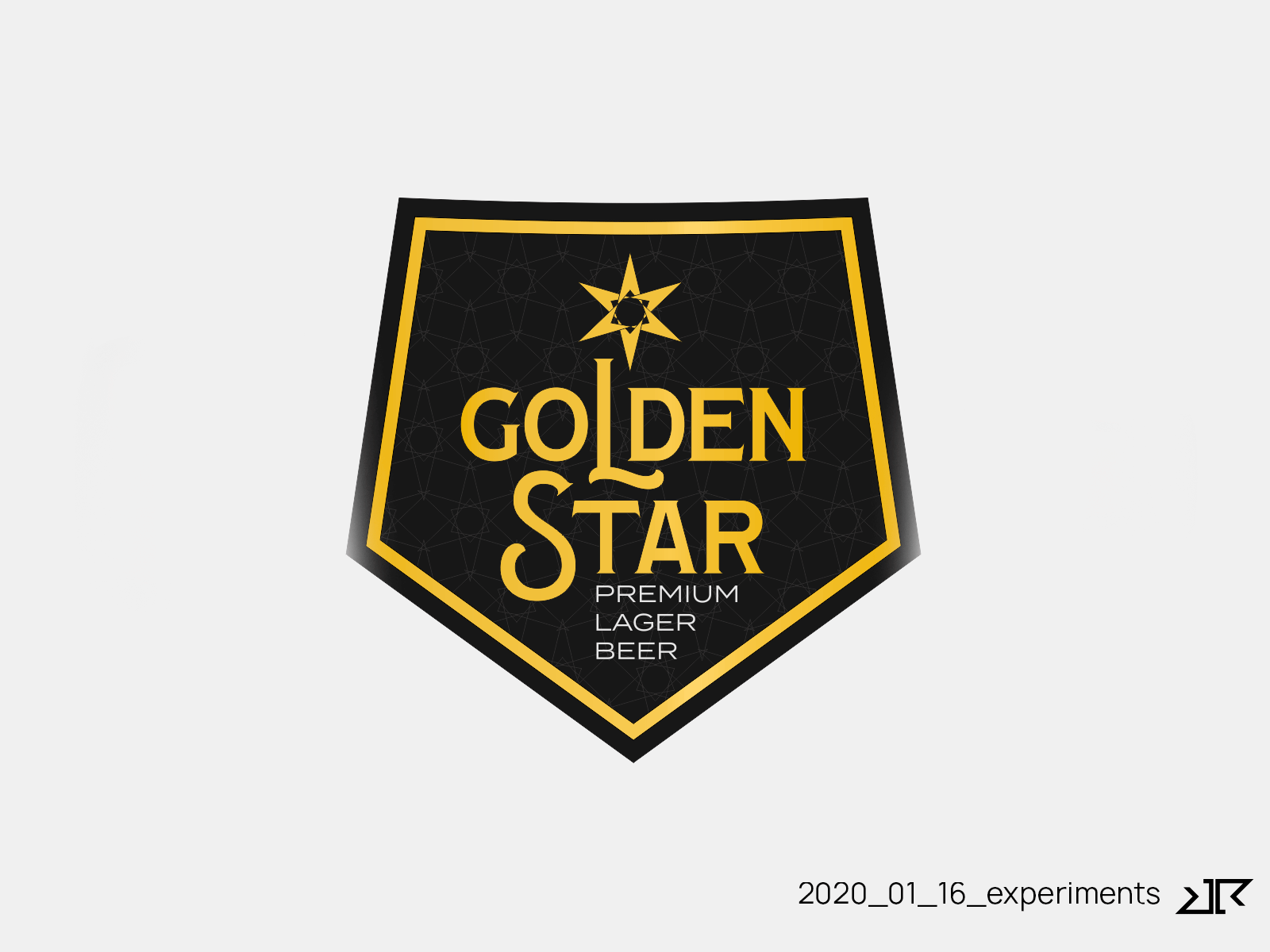 Beer Logo bottle label logo stars texture