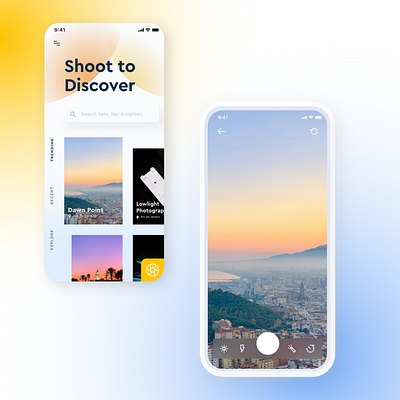 Daily UI #01 — Photography Apps adobexd appdesign dailyui ui ux