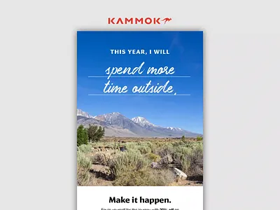 12.28.19 - New Year Resolutions after effects design email design email marketing kammok products ui