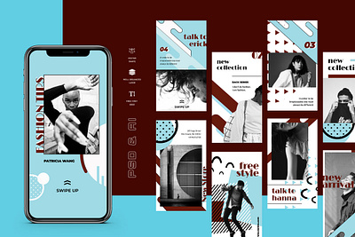 Vontez – Pop Art Instagram Stories Kit business facebook fashion influencer stories instagramstories marketing photoshop instagram promo promotion social socialmedia stories twitter