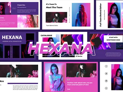 Hexana – Powerpoint Presentation a4 adobeindesign blogger brochure catalogue clothing fashion indesign logbook lookbook magazine mediakit mode models partnership proposal print design print template printtemplate promotion