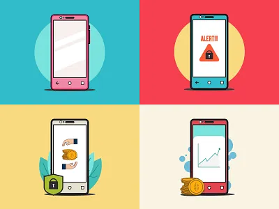 phone app art flat icon illustration illustrator minimalist phone vector vexel work