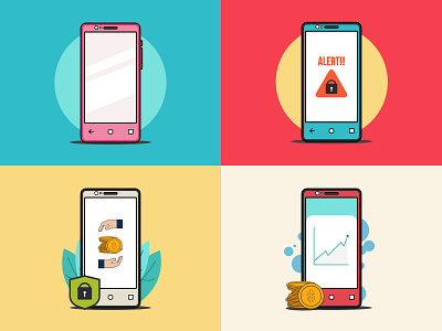 phone app art flat icon illustration illustrator minimalist phone vector vexel work
