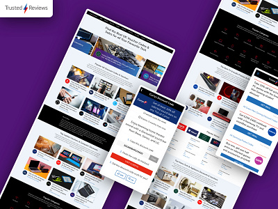 Trusted Reviews Coupon Theme application blog branding coupons ecommerce typography ui ux vector web website