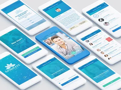 SpiriLite App Design app design flat logo minimal ui